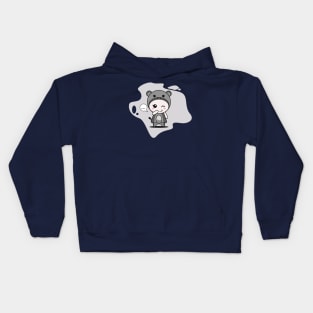 Cute Hippopotamus Character Kids Hoodie